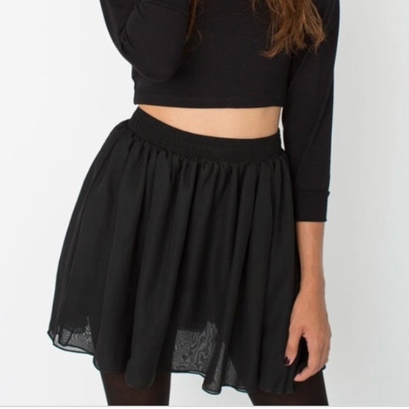 American Apparel Dresses & Skirts - •3 for $50• American Apparel Black Chiffon Skirt